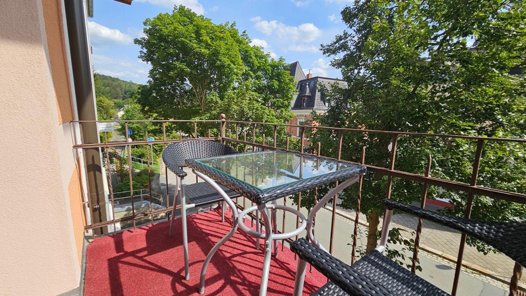 Pension Weisse Rose, Parkplatz, Fruehstueck, Wlan, Zentral Bad Elster Bagian luar foto