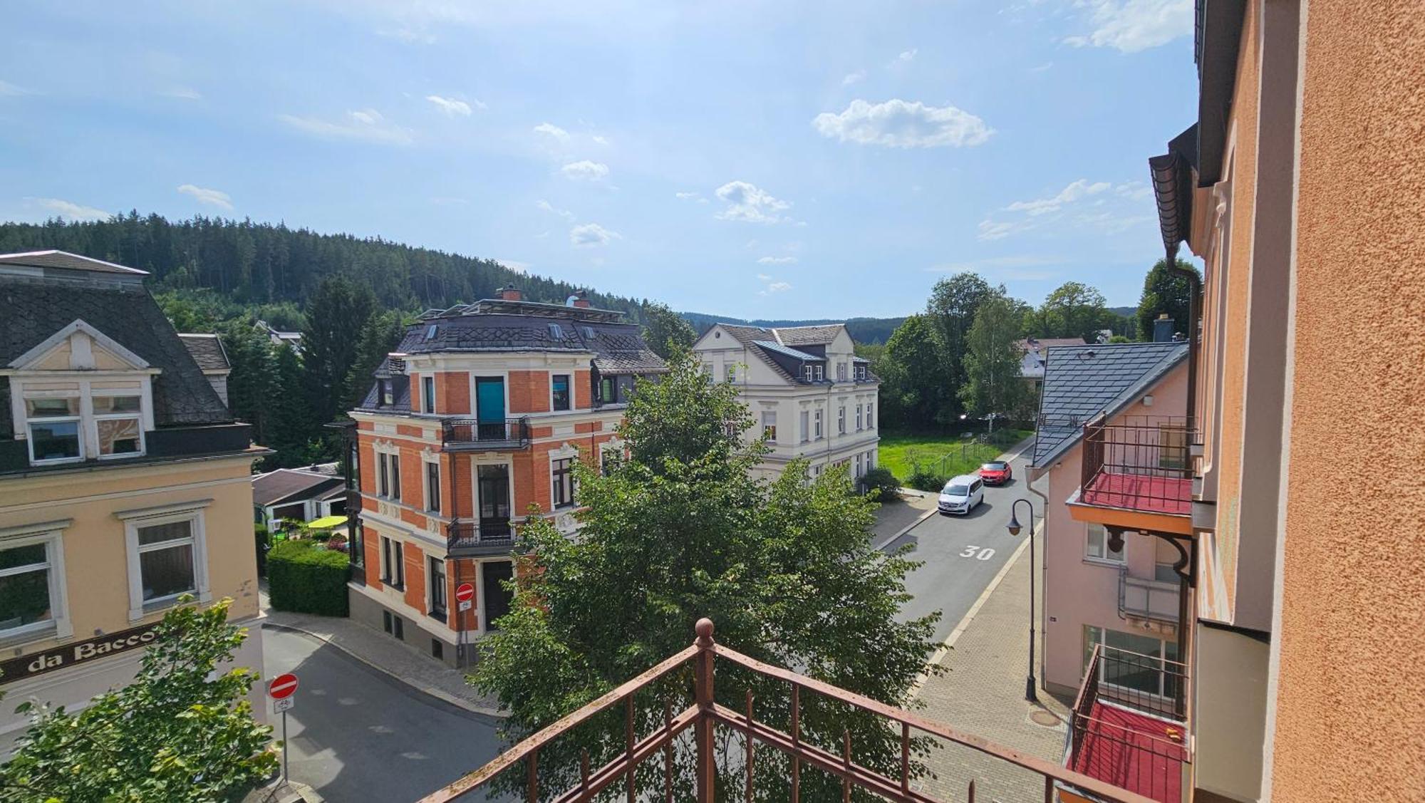 Pension Weisse Rose, Parkplatz, Fruehstueck, Wlan, Zentral Bad Elster Bagian luar foto