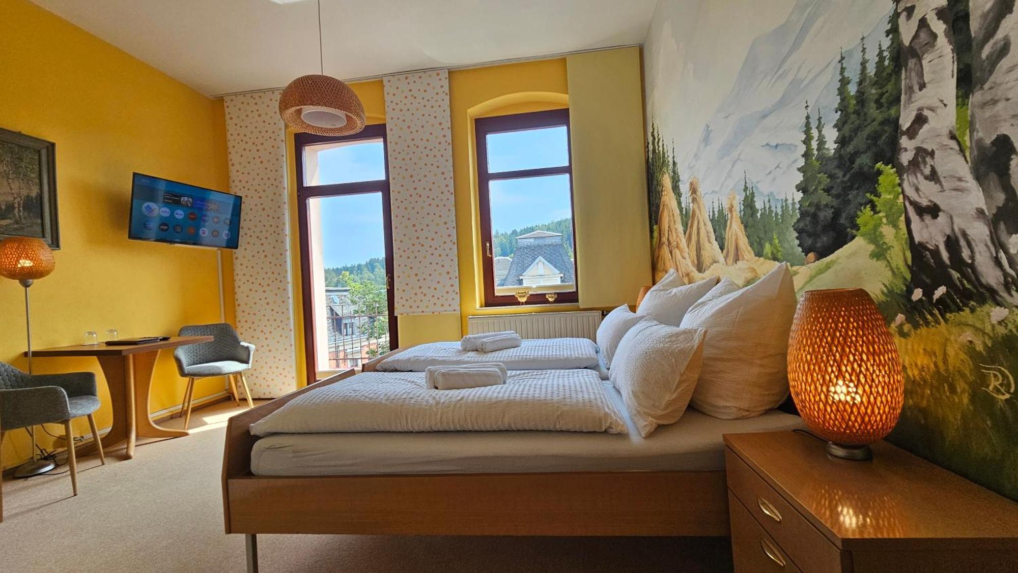 Pension Weisse Rose, Parkplatz, Fruehstueck, Wlan, Zentral Bad Elster Bagian luar foto