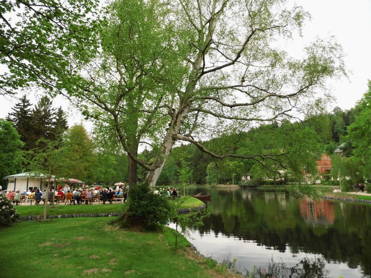 Pension Weisse Rose, Parkplatz, Fruehstueck, Wlan, Zentral Bad Elster Bagian luar foto