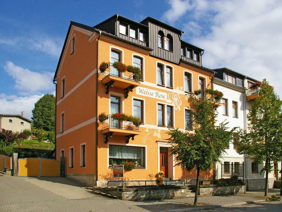 Pension Weisse Rose, Parkplatz, Fruehstueck, Wlan, Zentral Bad Elster Bagian luar foto